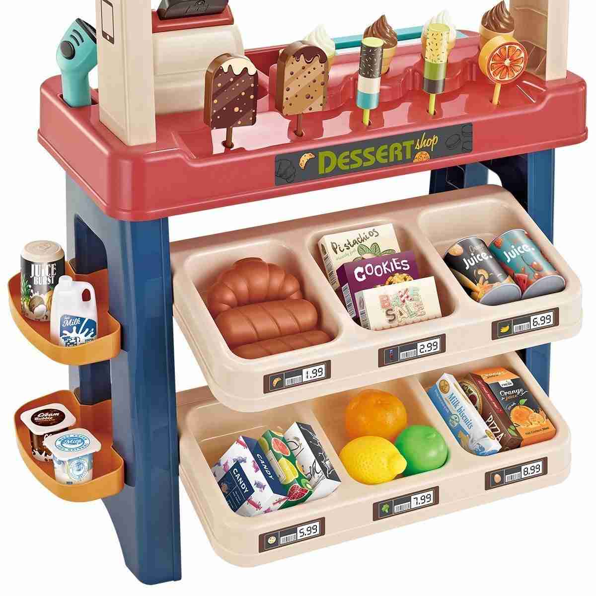 Kids Supermarket Ice Cream Cart Shop