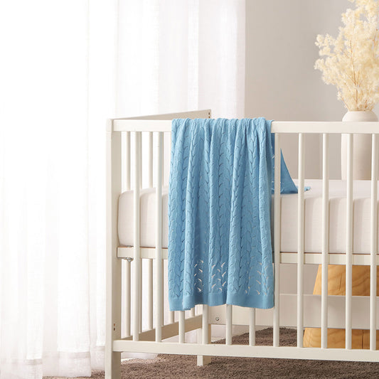 Baby Cotton Blanket - Blue