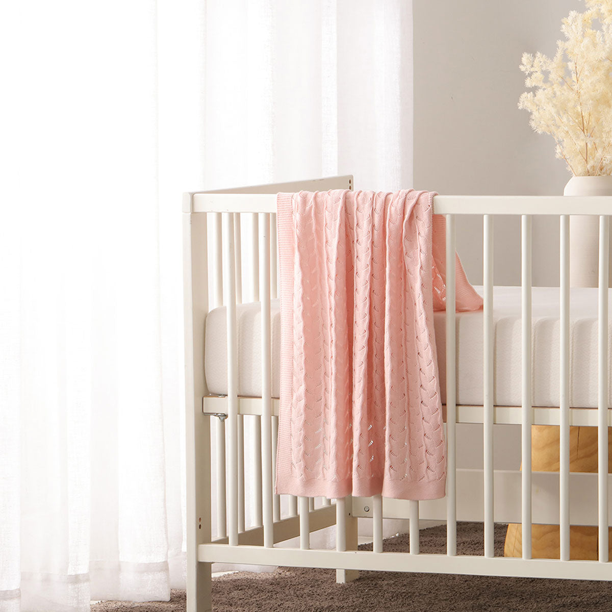 Baby Cotton Blanket - Blush