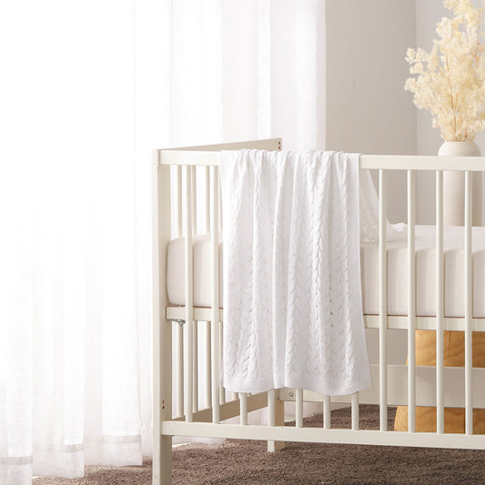 Baby Cotton Blanket - White