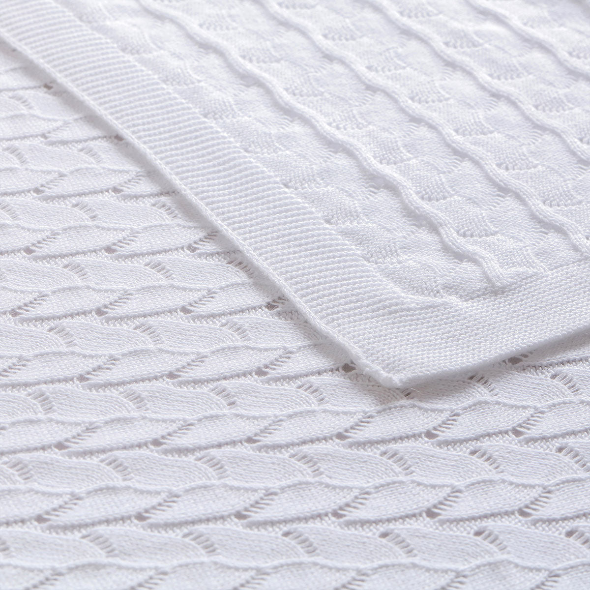 Baby Cotton Blanket - White