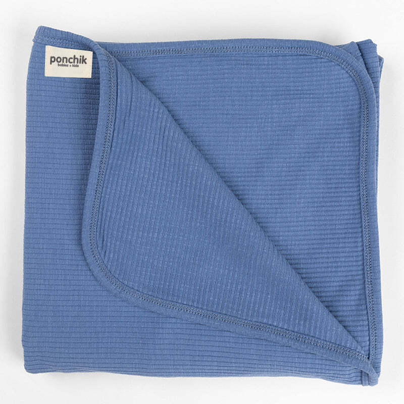 Ribbed Swaddle Jersey Wrap - Ribbon