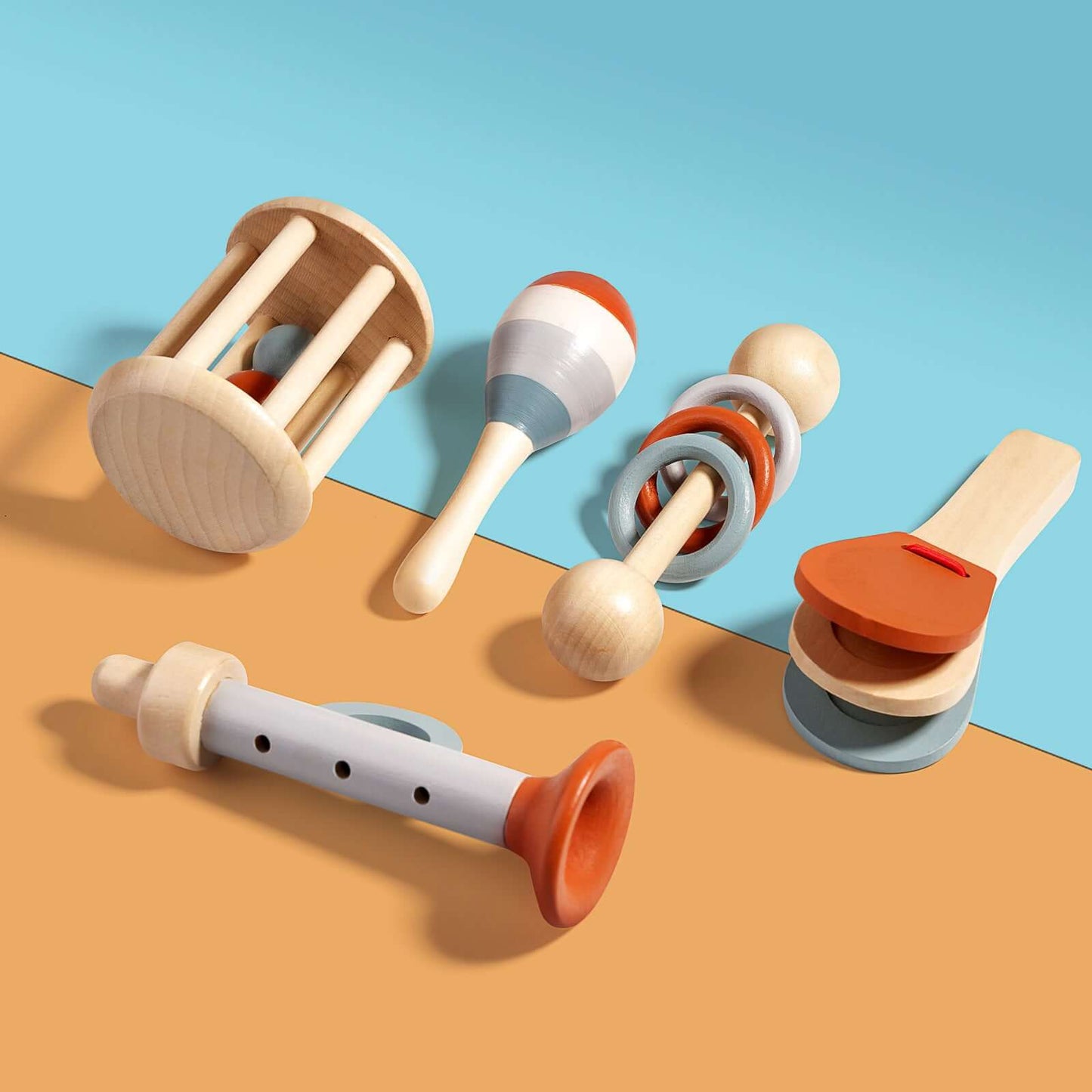 Wooden Musical Instrument Set for Kids