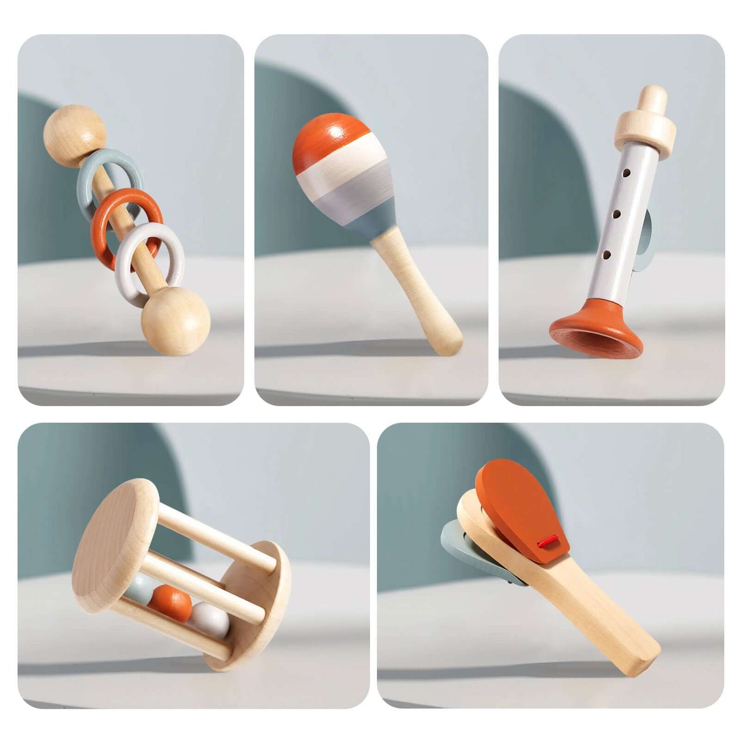 Wooden Musical Instrument Set for Kids