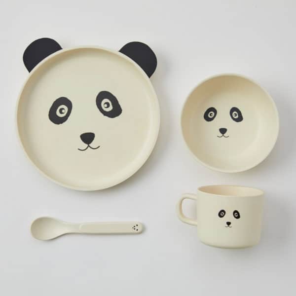 Animal Faces Bamboo 4pc Dinner Sets