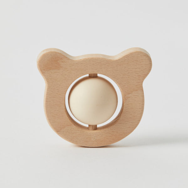 Wooden Teether Bear