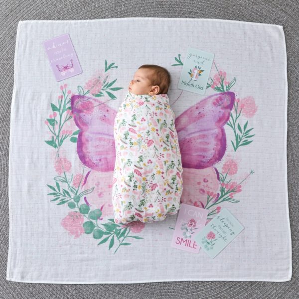 Butterfly Milestone Muslin Set