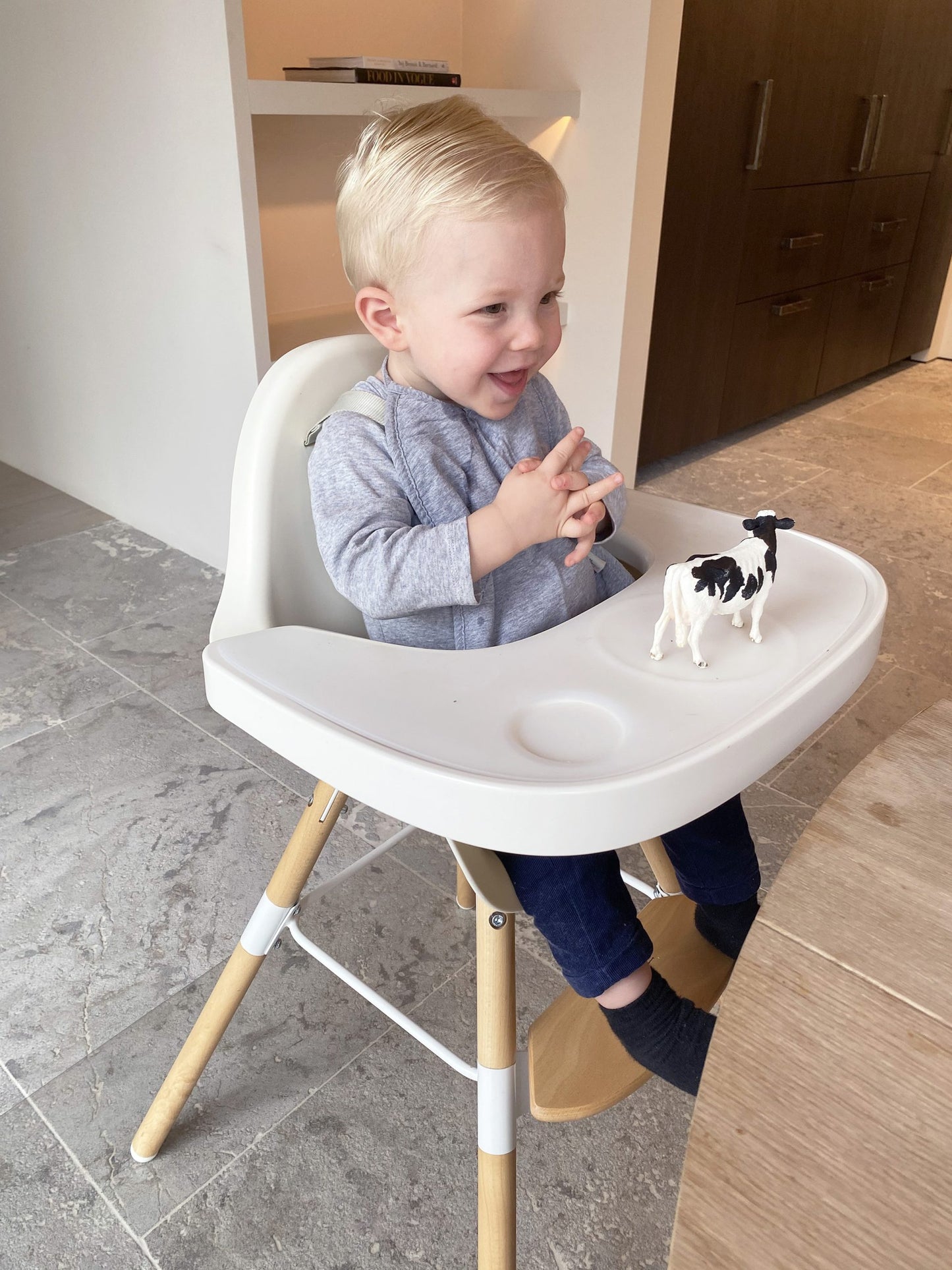 High Chair – White - Evolu 2 Childhome