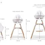 High Chair – White - Evolu 2 Childhome