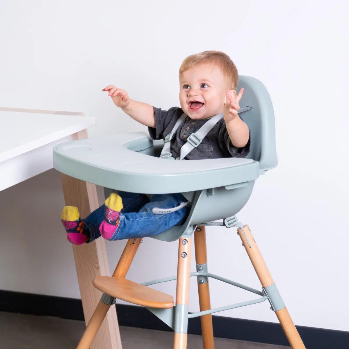 ABS Tray for High Chair - Mint - Childhome Evolu 2