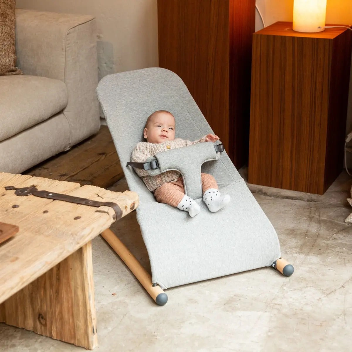 Baby Bouncer - Childhome Evolux - Jersey Grey