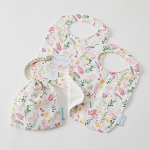 Earth Spirit Muslin Bib Set of 2