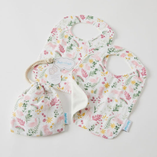 Earth Spirit Muslin Bib Set of 2