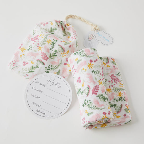 Earth Spirit Muslin Wrap & Arrival Card