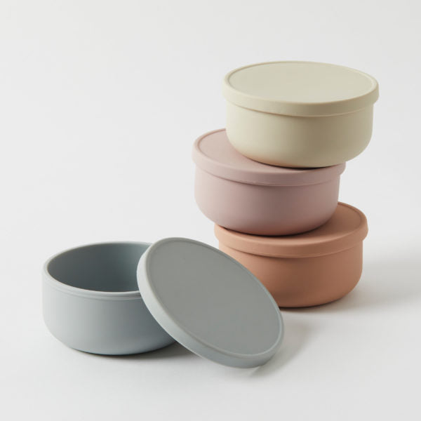 Henny Silicone Bowl with Lid – Almond