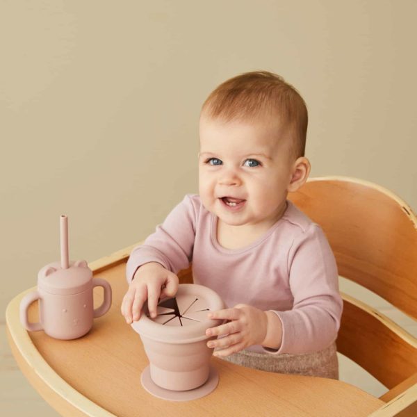 Henny Silicone Sippy Cup with Straw – Musk