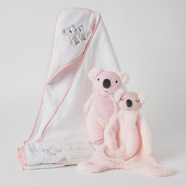 Koala Baby Hooded Towel - Pink