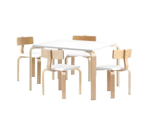 Kids Play Table & Chairs Set - 5pcs Set