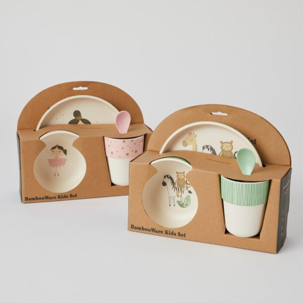 Novelty Bamboo 4pc Dinner Sets