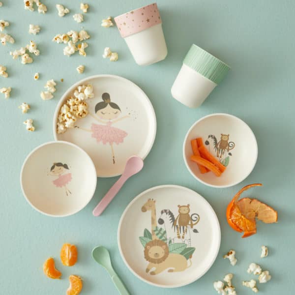 Novelty Bamboo 4pc Dinner Sets