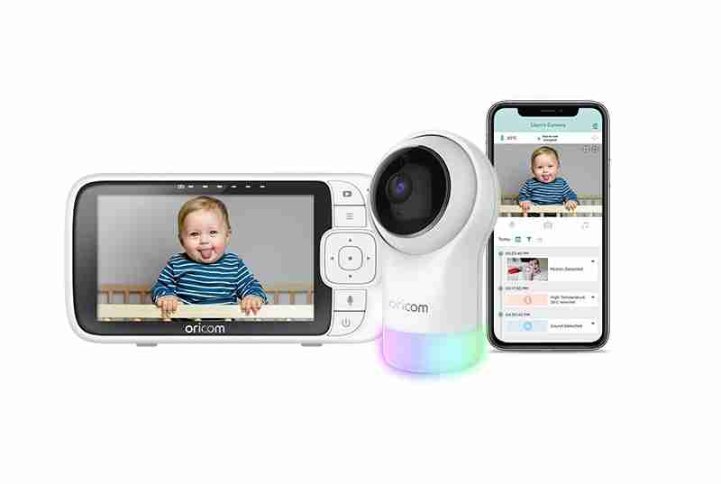 Oricom 5" Smart HD Nursery Pal Glow and Baby Monitor - OBH930