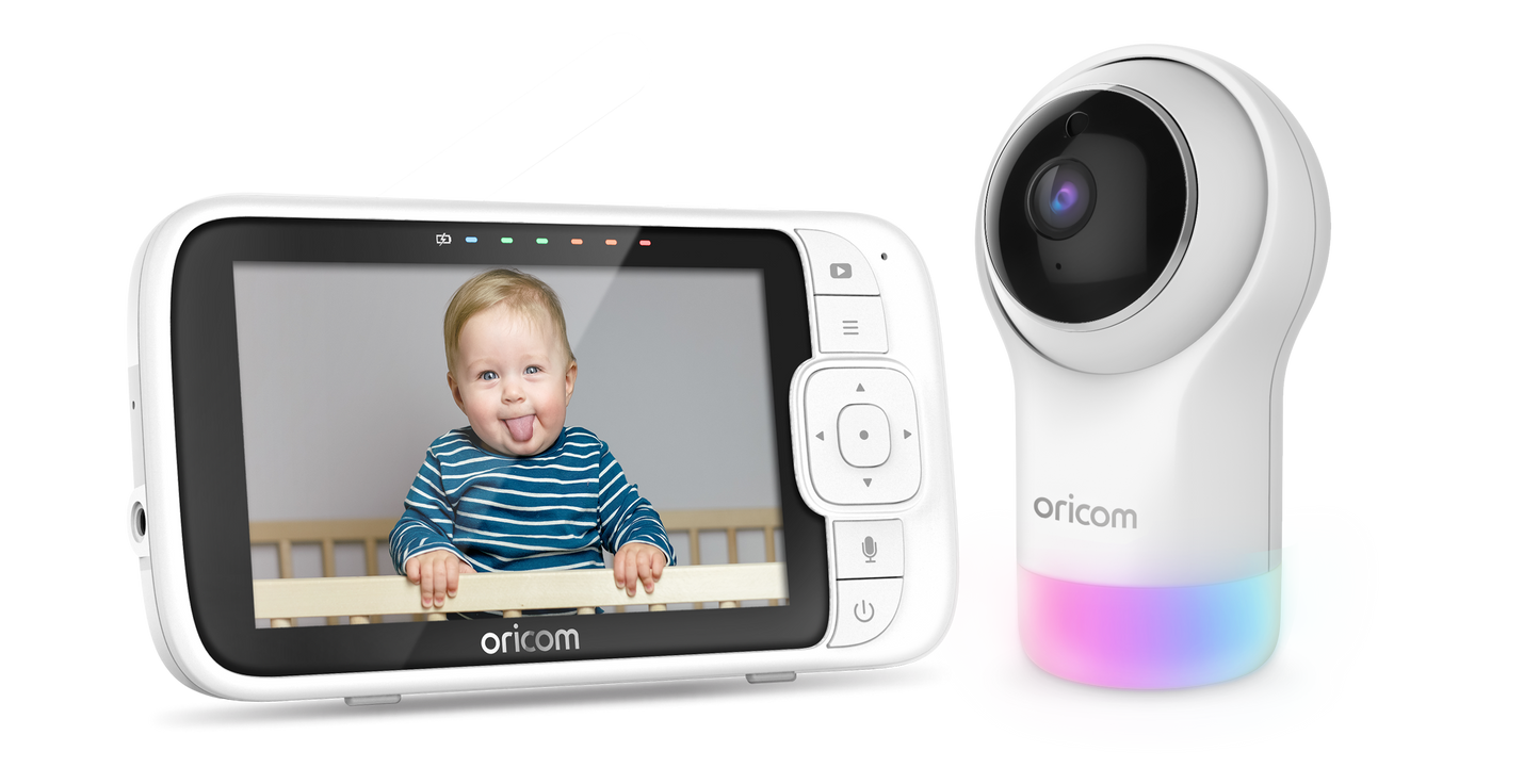 Oricom 5" Smart HD Nursery Pal Glow and Baby Monitor - OBH930