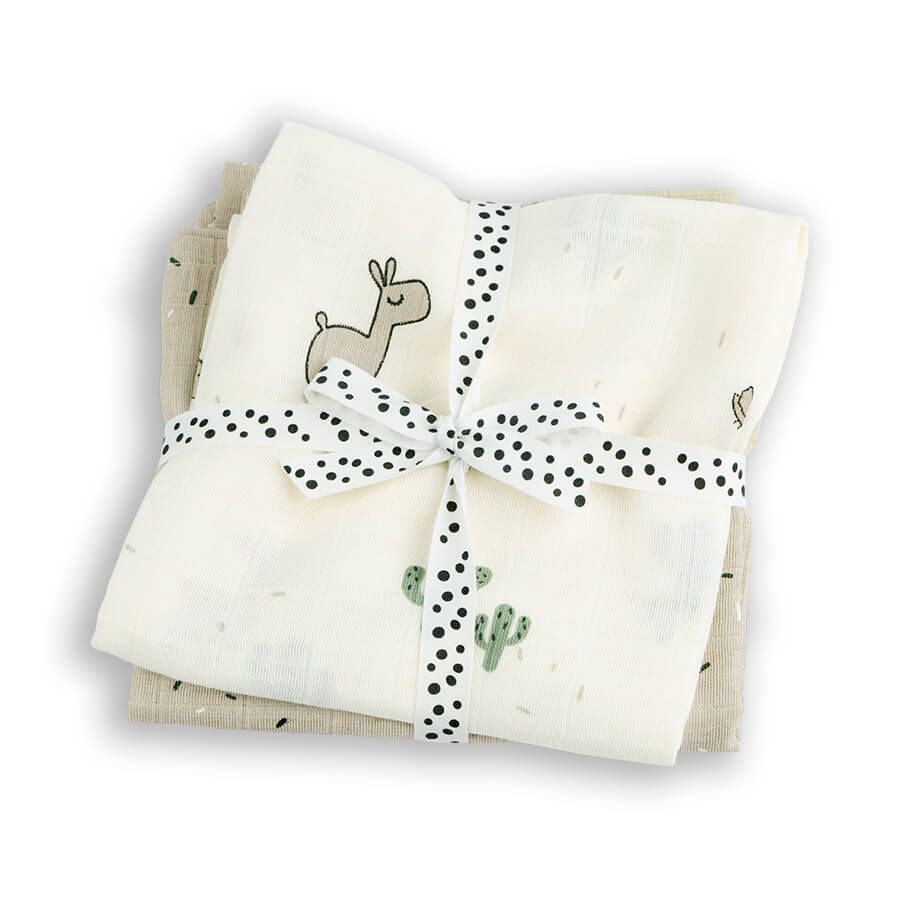 Swaddle 2-pack Lalee - Sand - Done By Deer