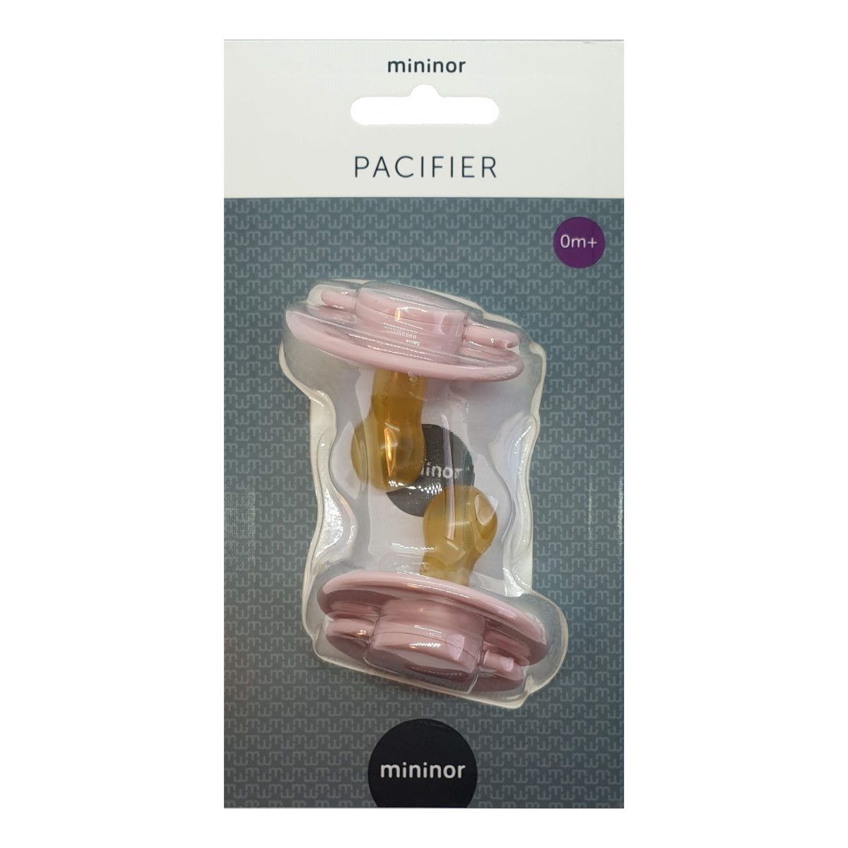 Pacifier/Dummy - Latex - 0mth - 2 pack - ROSE - Mininor