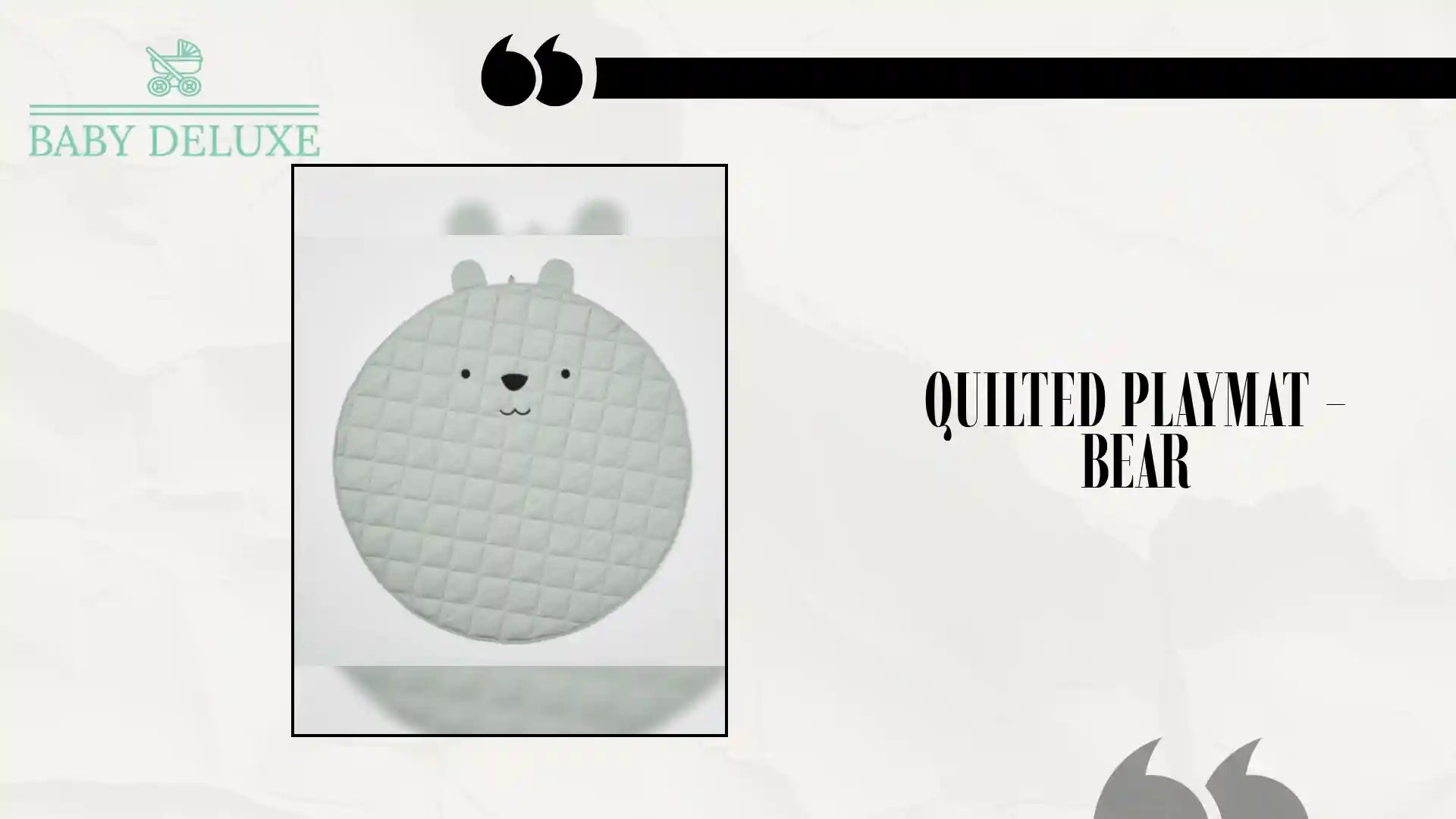 Quilted Playmat - Bear by@Outfy