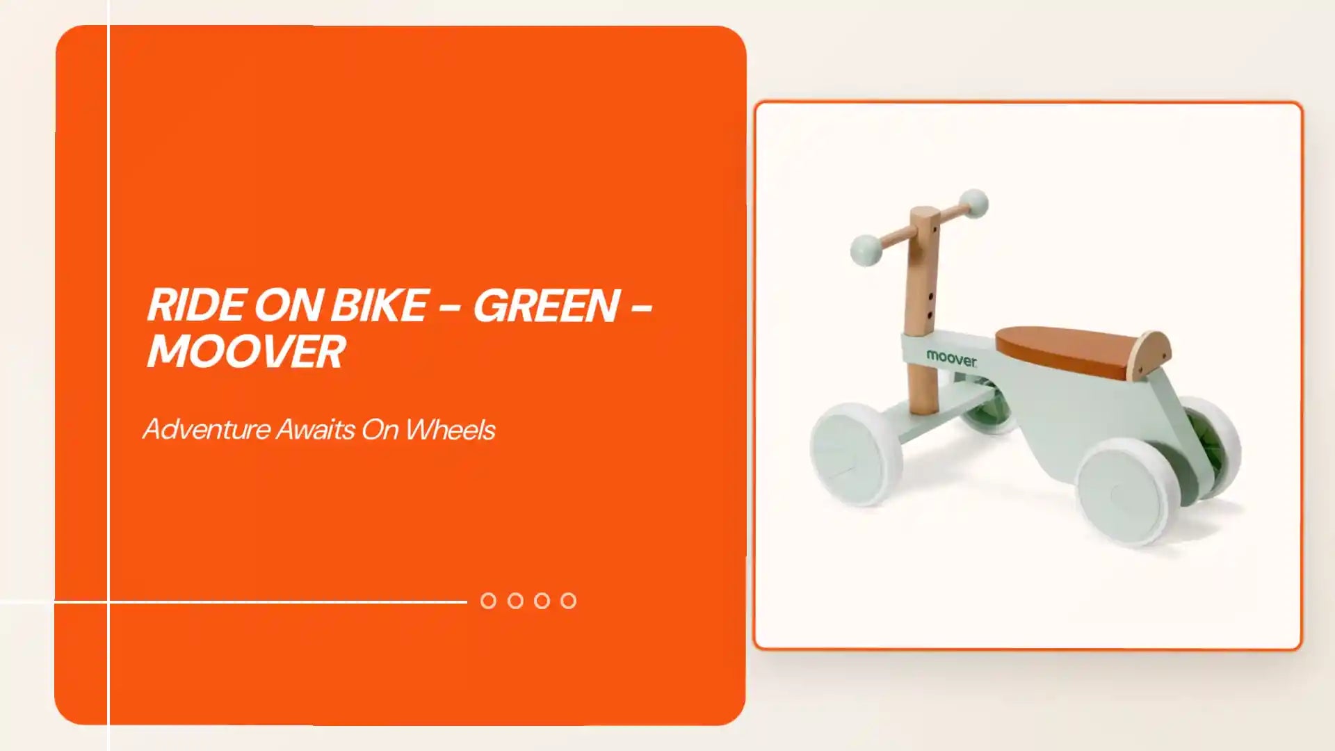 Ride on Bike - Green - Moover by@Outfy