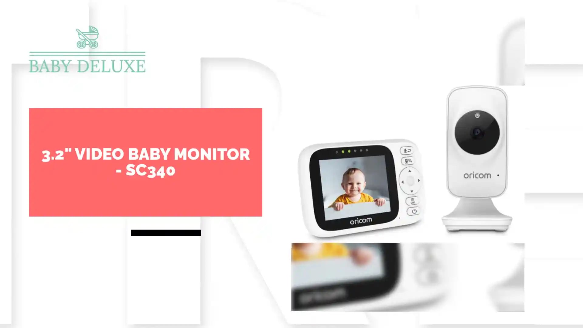 3.2" Video Baby Monitor - SC340 by@Outfy