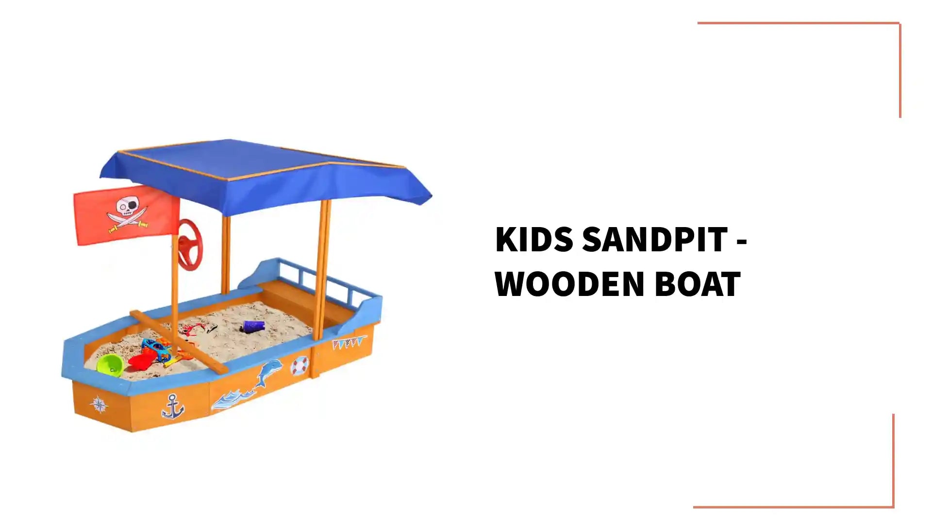 Kids Sandpit - Wooden Boat by@Outfy