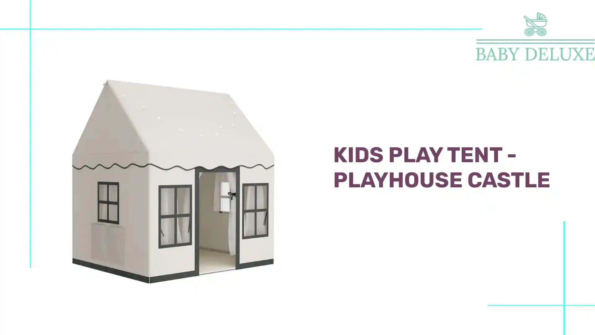 Kids Play Tent - Playhouse Castle by@Outfy