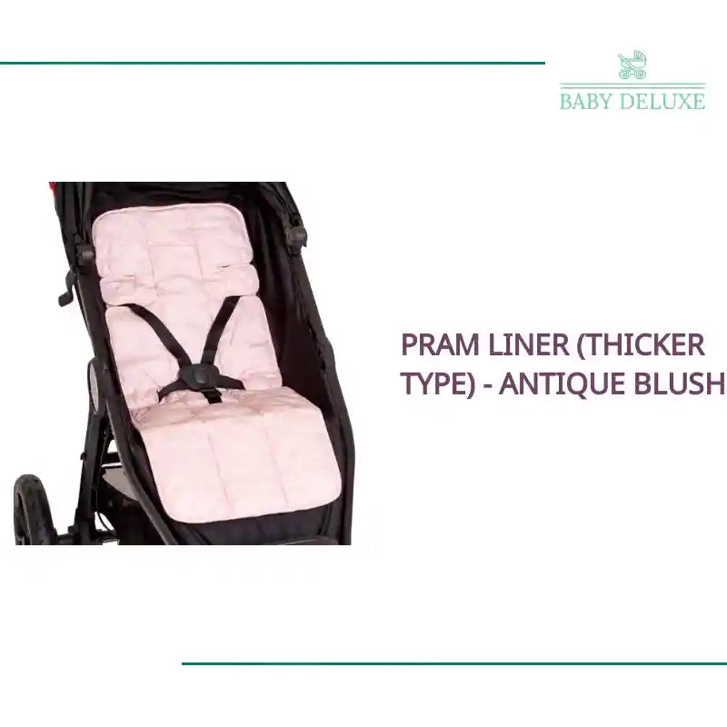 Pram Liner (Thicker Type) - Antique Blush by@Outfy