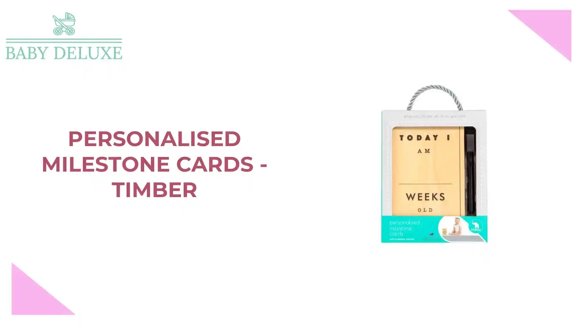 Personalised Milestone Cards - Timber by@Outfy