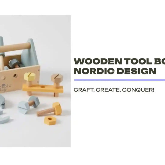 Wooden Tool Box Set - Nordic Design by@Outfy