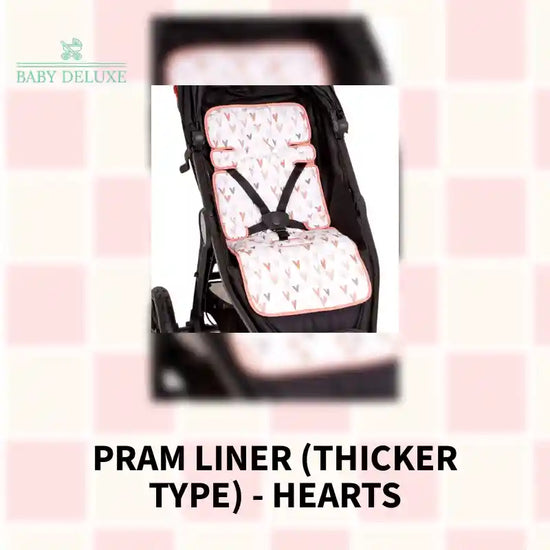 Pram Liner (Thicker Type) - Hearts by@Outfy