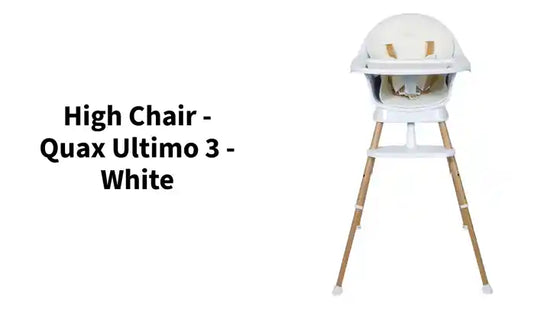 High Chair - Quax Ultimo 3 - White by@Outfy