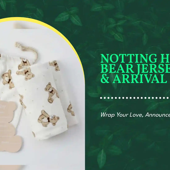 Notting Hill Bear Jersey Wrap &amp; Arrival Card by@Outfy