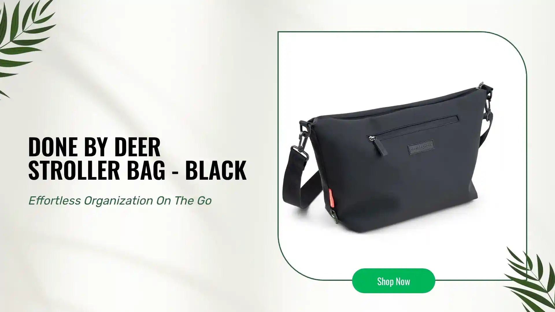 Done by Deer Stroller Bag - Black by@Outfy