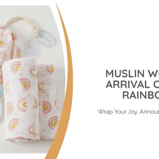 Muslin Wrap &amp; Arrival Card - Rainbow by@Outfy