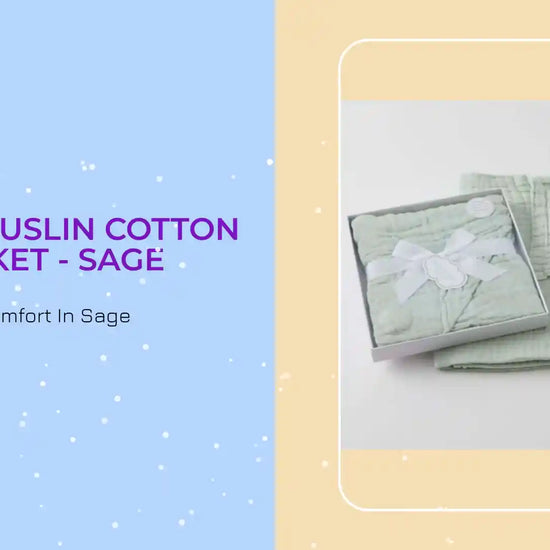 Double Muslin Cotton Blanket - Sage by@Outfy