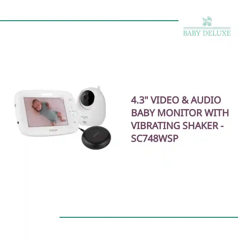 4.3" Video & Audio Baby Monitor with Vibrating Shaker - SC748WSP by@Outfy