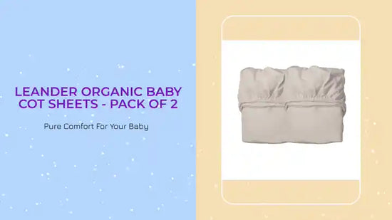 Leander Organic Baby Cot Sheets - pack of 2 by@Outfy