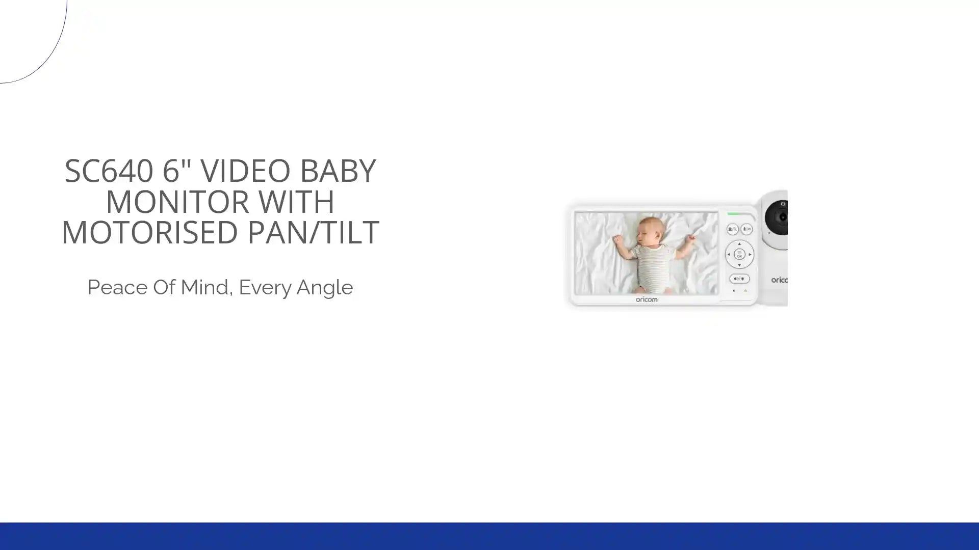 SC640 6" Video Baby Monitor with Motorised Pan/Tilt by@Outfy