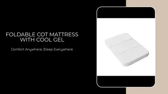 Foldable Cot Mattress with Cool Gel by@Outfy