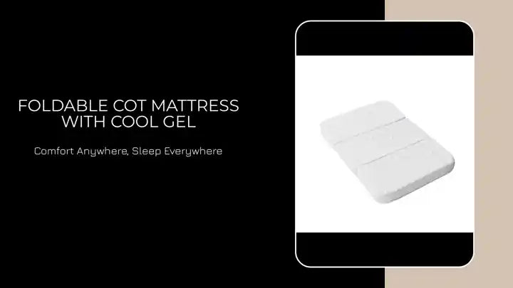 Foldable Cot Mattress with Cool Gel by@Outfy