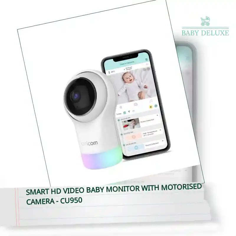 Smart HD Video Baby Monitor with Motorised Camera - CU950 by@Outfy