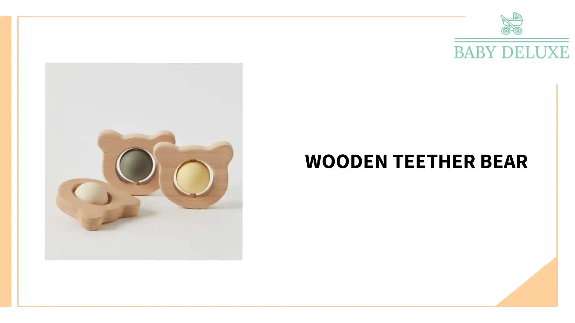Wooden Teether Bear by@Outfy
