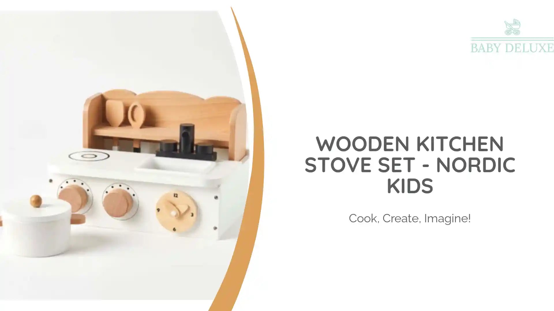 Wooden Kitchen Stove Set - Nordic Kids by@Outfy